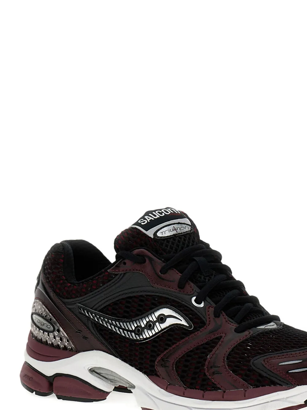 Saucony ProGrid Triumph 4 mesh-panel sneakers Black