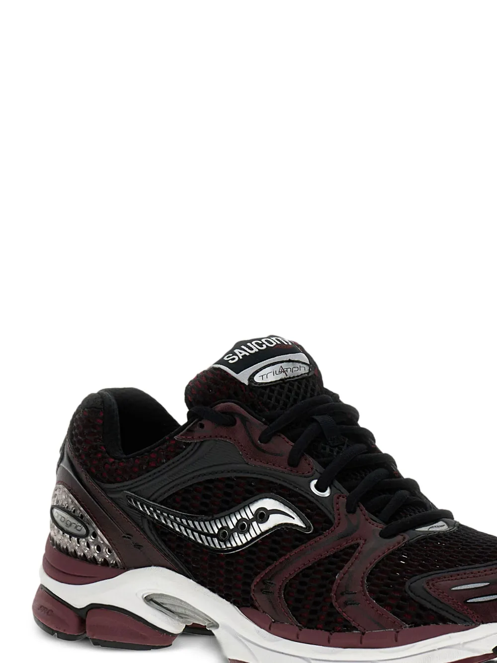 Saucony ProGrid Triumph 4 mesh-panel sneakers Black