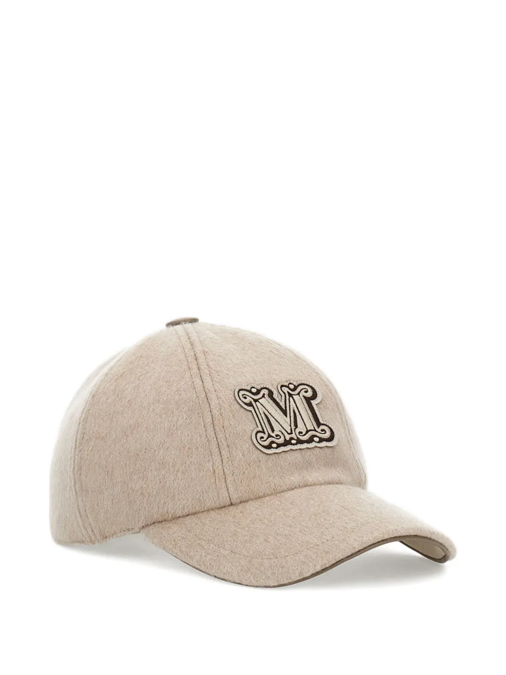 Max Mara Honkbalpet met logopatch - Bruin