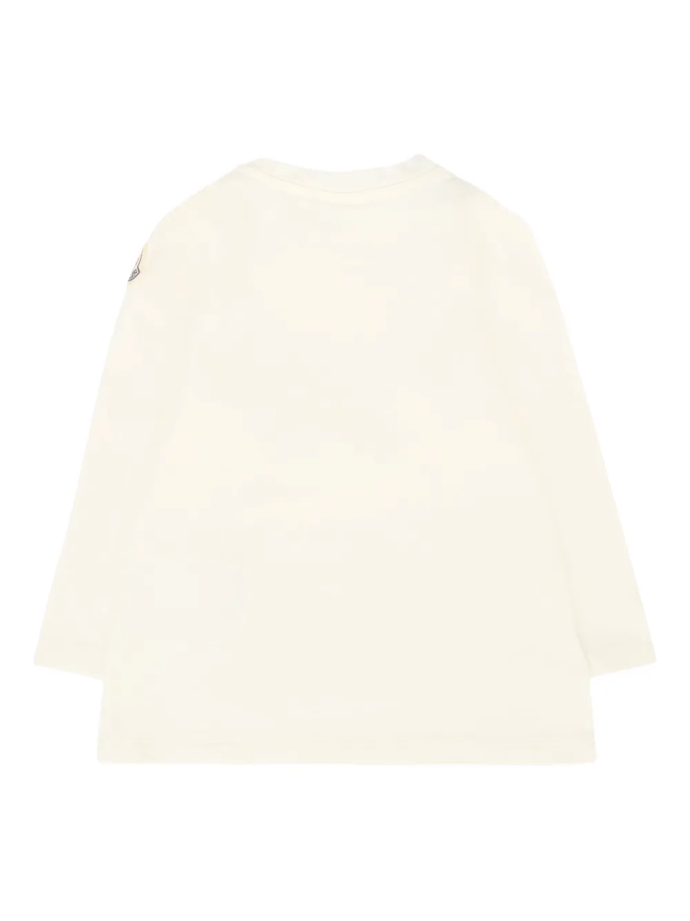 Moncler Enfant T-shirt met lange mouwen Beige