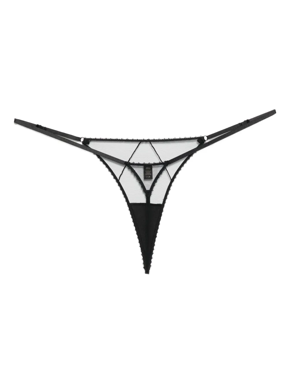 Kiki de Montparnasse Perle string - Zwart