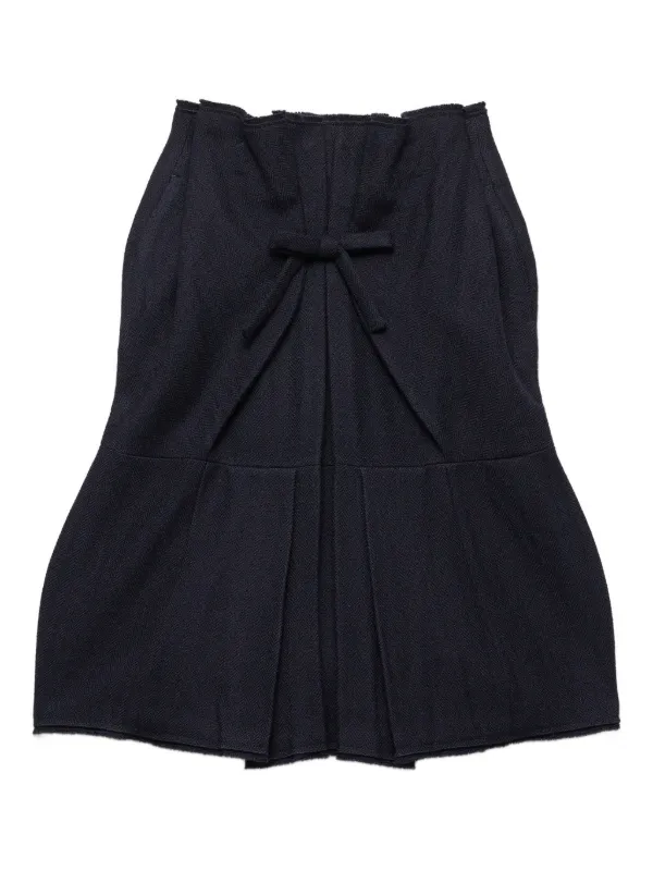 Prada シェブロンニット スカート | ブルー | FARFETCH JP