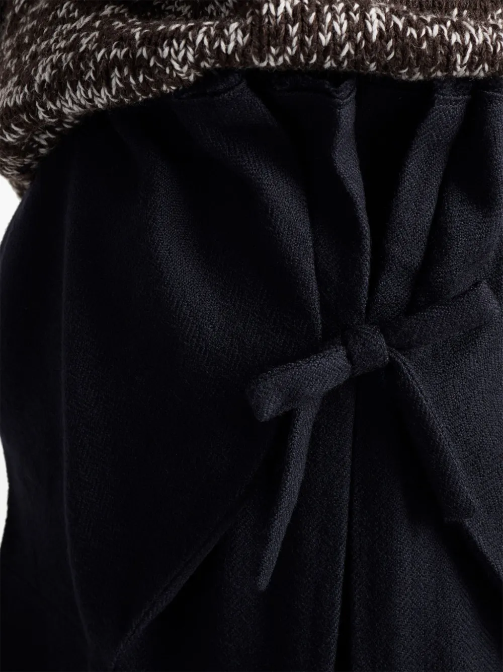 Prada Midi-rok met strikdetail Blauw