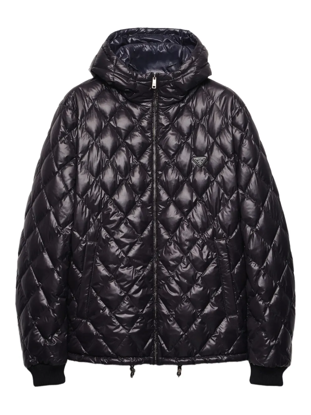 Prada quilted hooded jacket | Black | Image 1