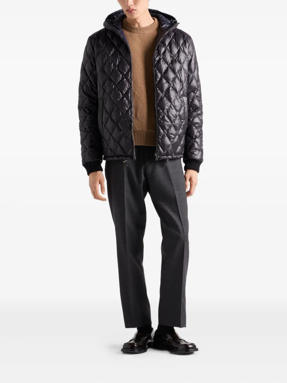 Prada quilted hooded jacket | Down Jackets | Image 2