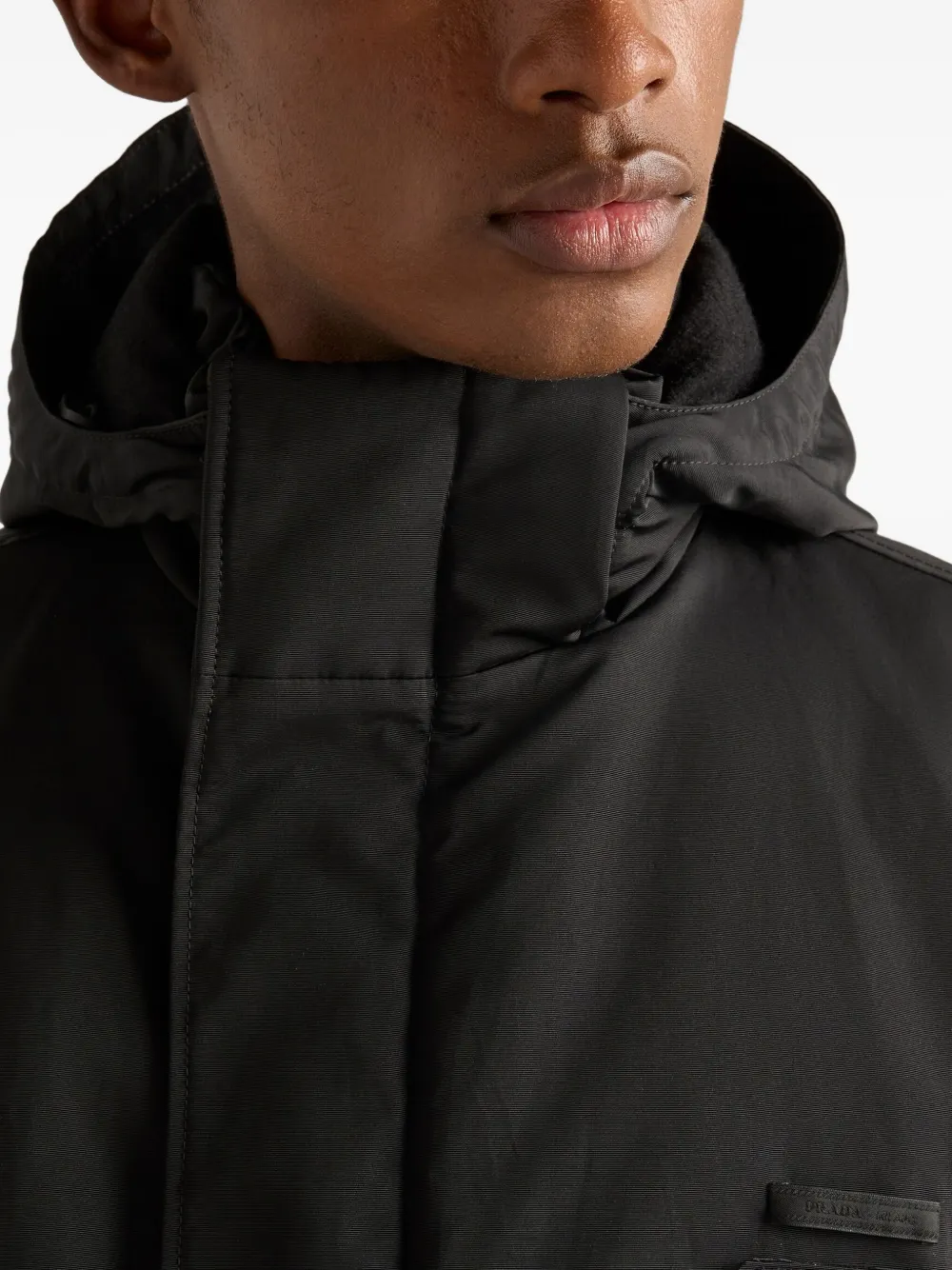 Prada Jack met capuchon Zwart