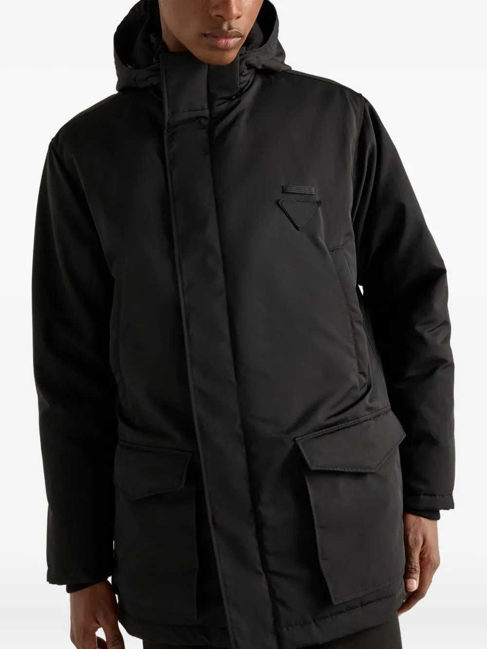 Prada Jack met capuchon Zwart