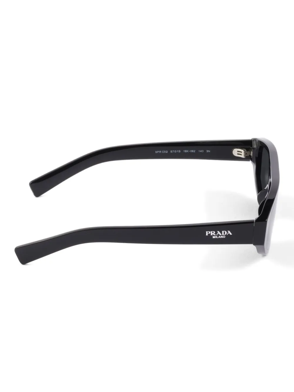 Prada Eyewear Zonnebril met geometrisch montuur Zwart