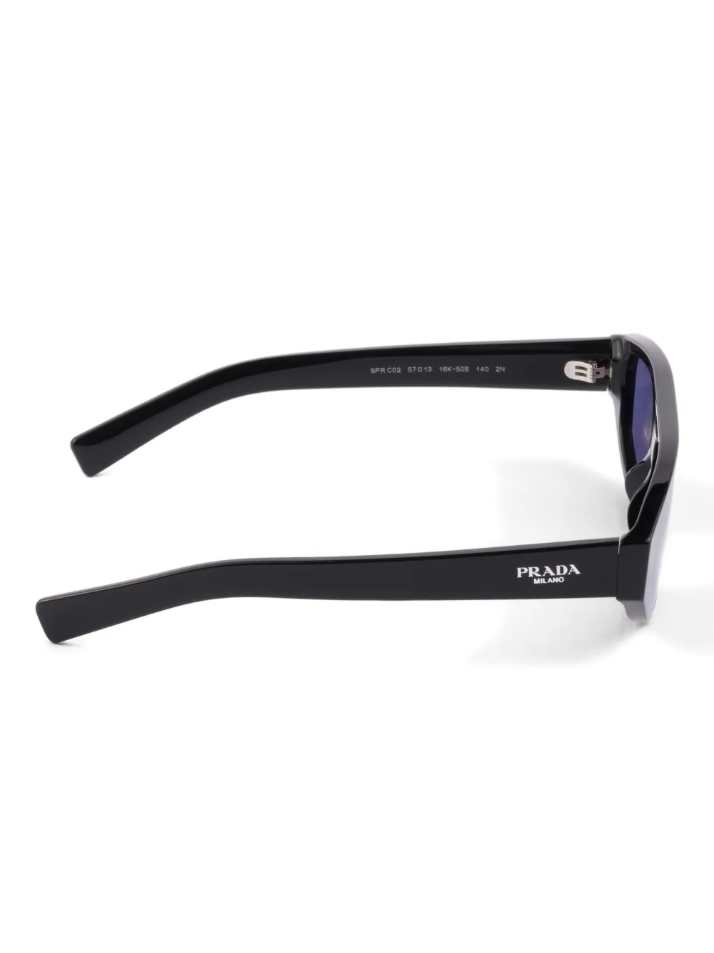 Prada Eyewear geometric-frame sunglasses Zwart