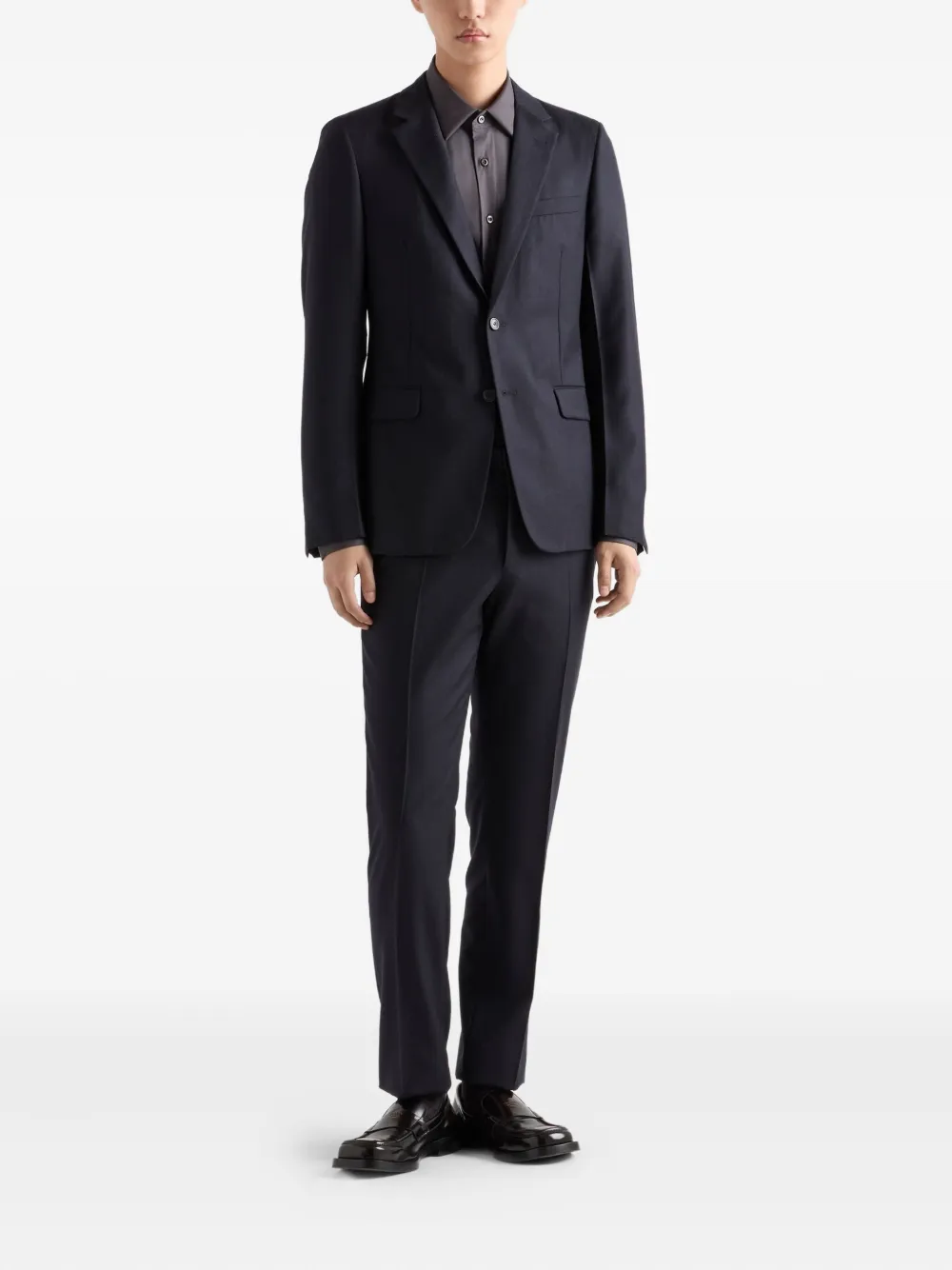 Prada pinstripe-pattern notch-lapel suit | Single Breasted Suits | Image 2