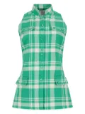 Rosie Assoulin plaid sleeveless vest - Green