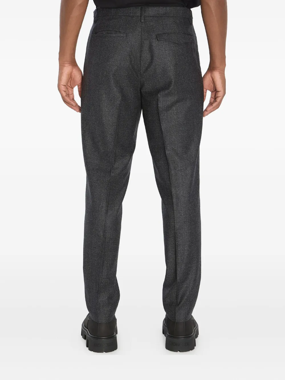 Barena Venezia Tailored Wool Trousers With Pleats And Adjusters In Gray