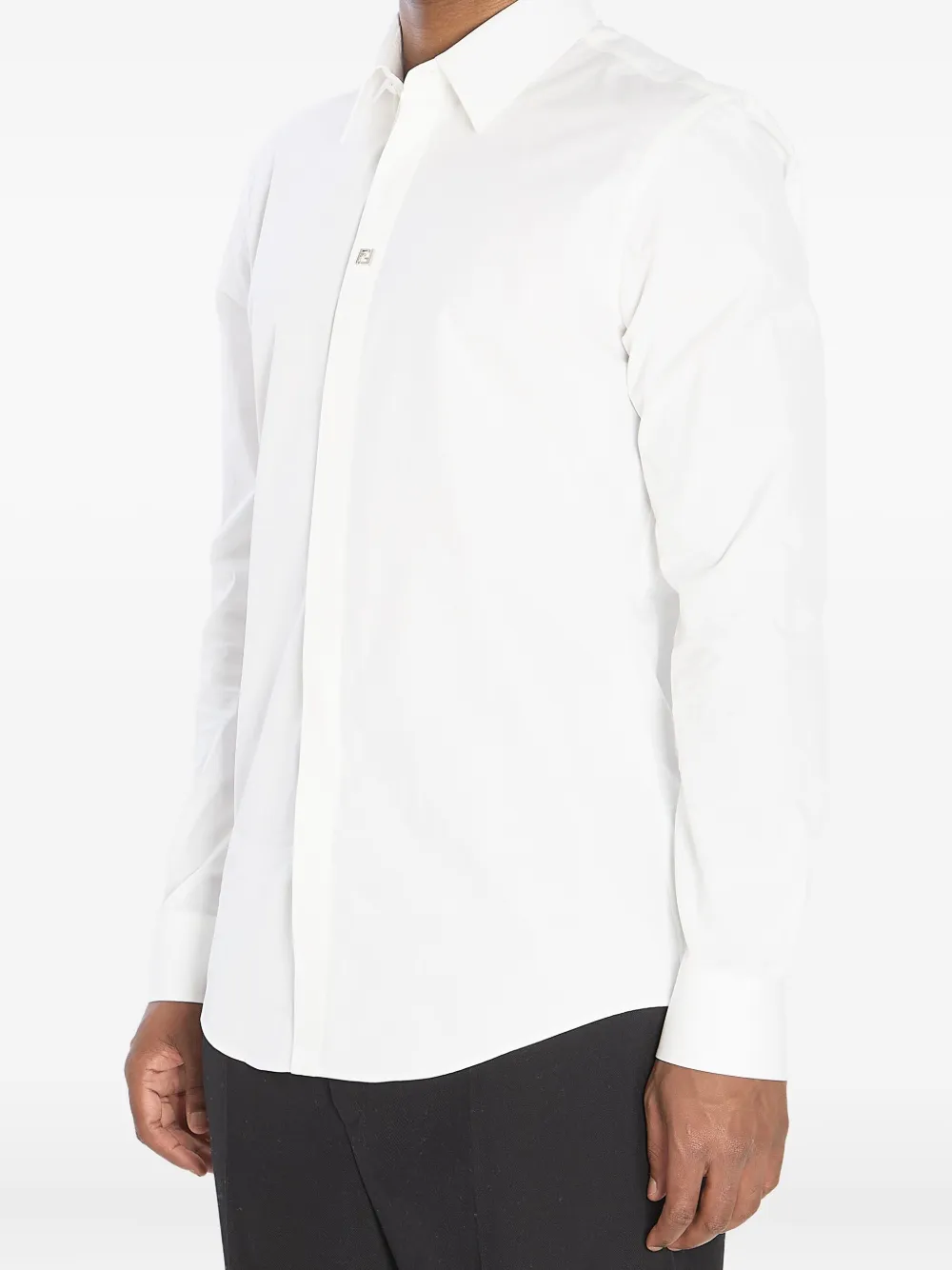 FENDI collar cotton shirt - Wit