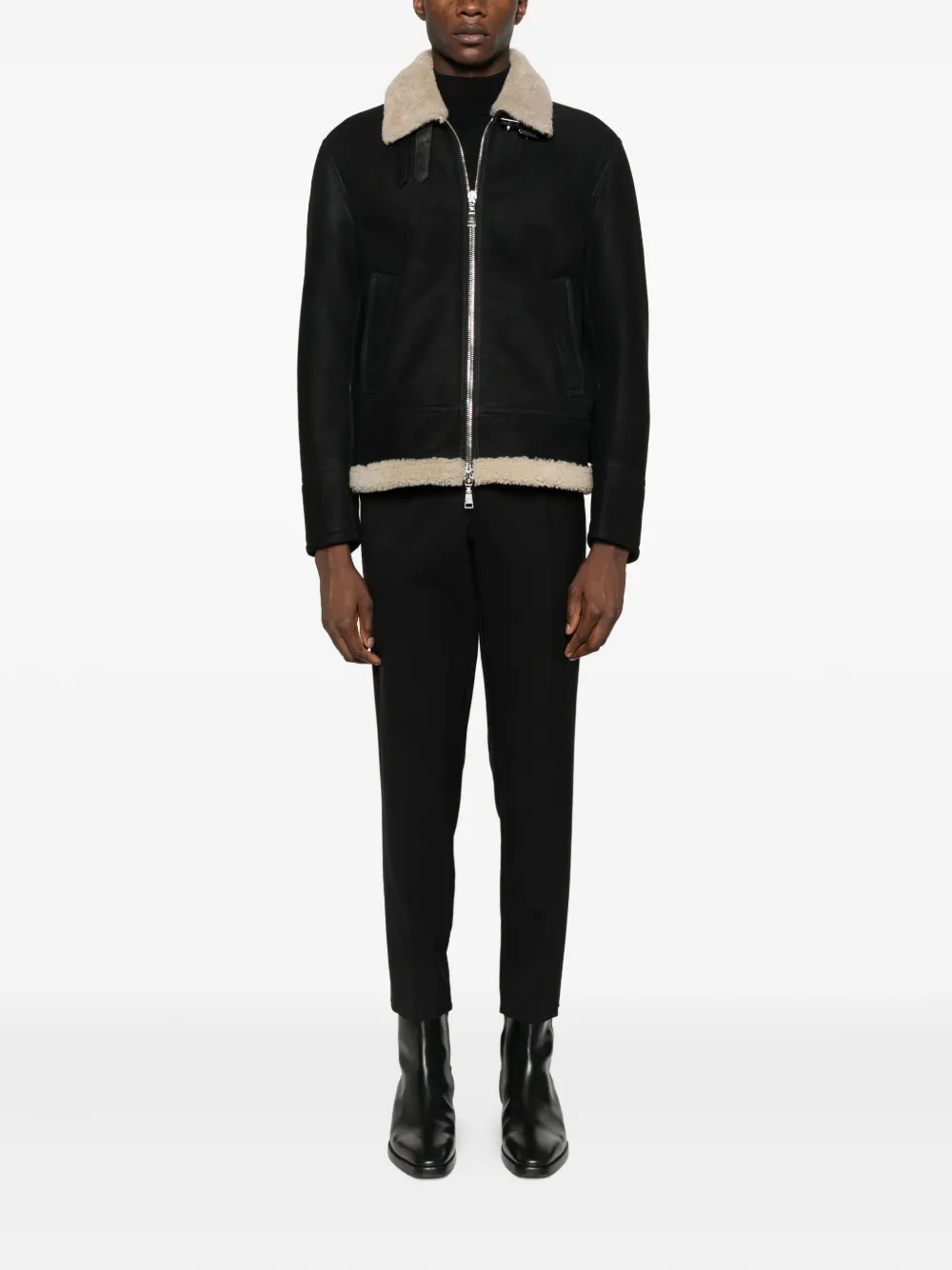 Tagliatore high-neck long-sleeve jumper - Zwart