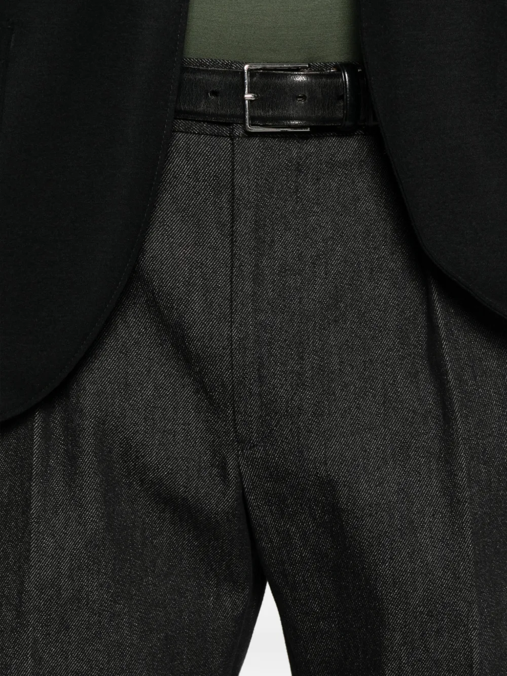 Tagliatore Geplooide jeans Zwart