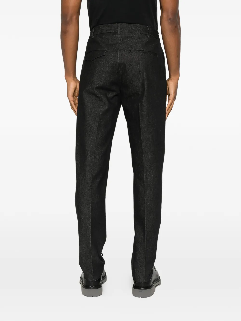 Tagliatore Geplooide jeans Zwart