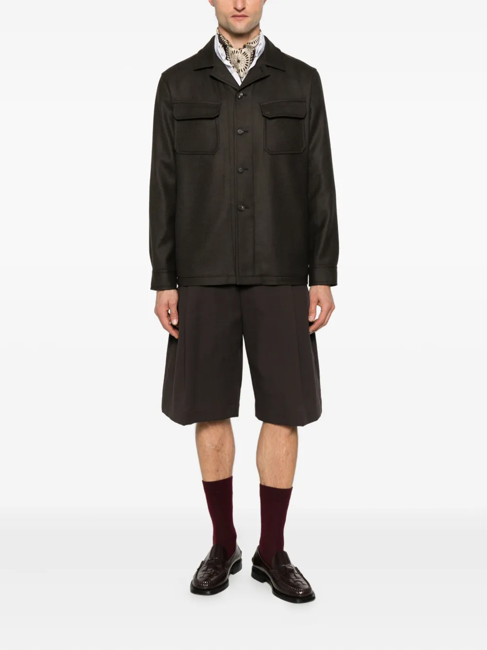 Tagliatore wool shirt jacket | Shirt Jackets | Image 2