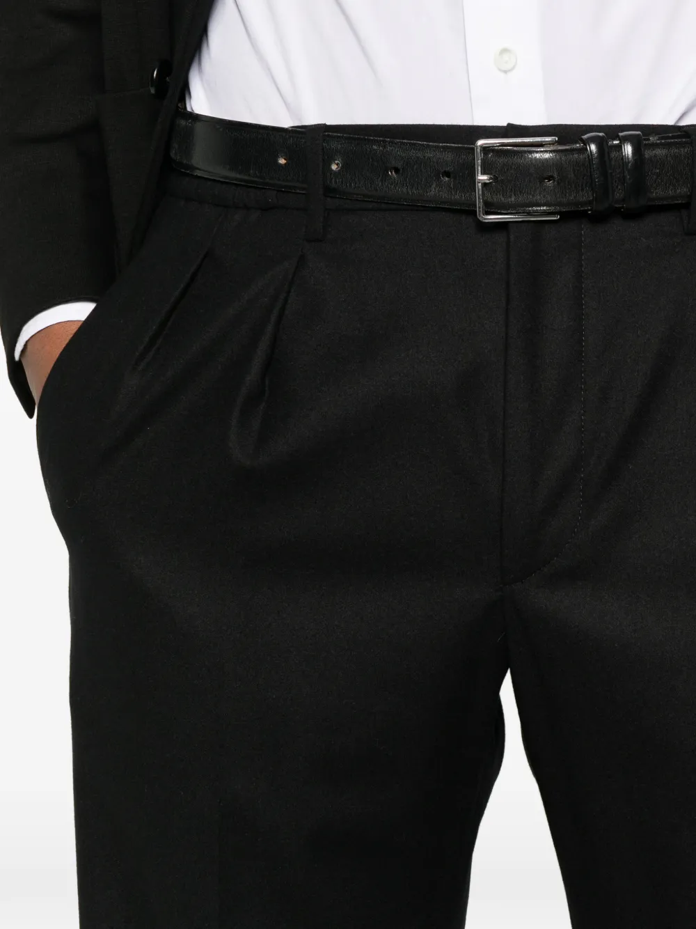 Tagliatore Elasticated Trousers In Black
