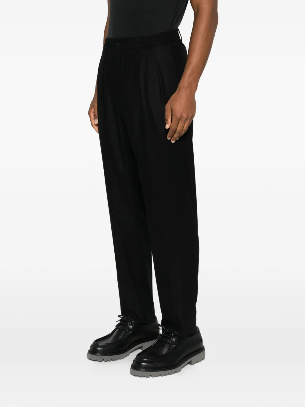 Tagliatore Elasticated Trousers In Black