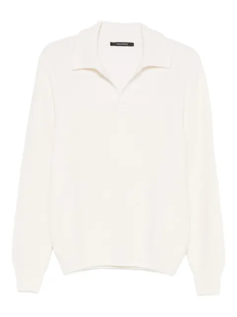 Tagliatore polo-collar long-sleeve jumper
