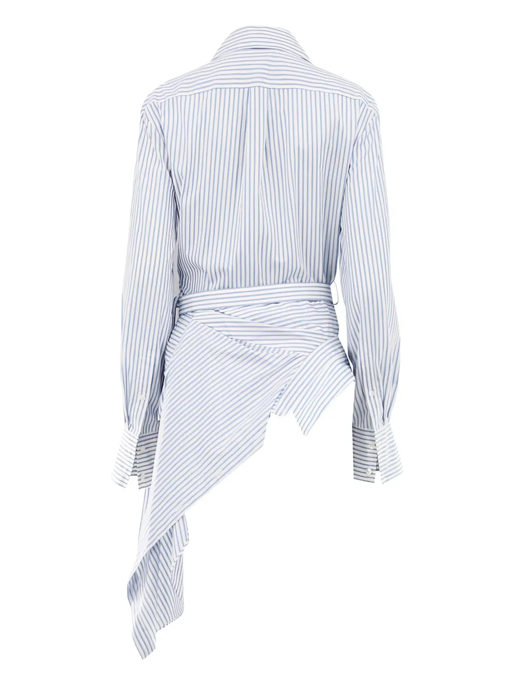 Monse draped-belted shirt - Wit