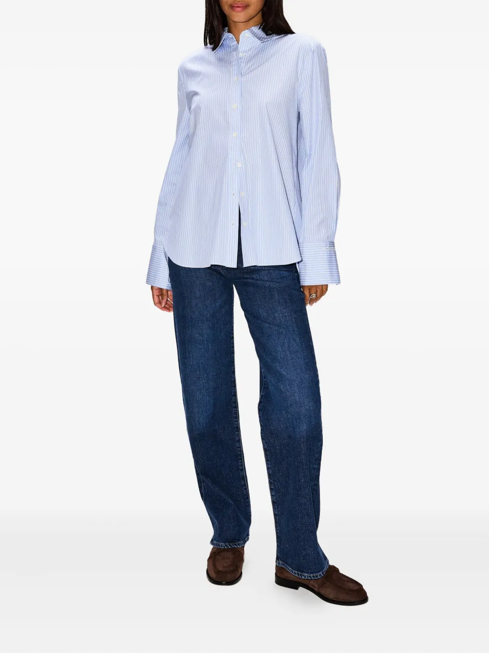 Monse Split-back Button-down Shirt In Multi