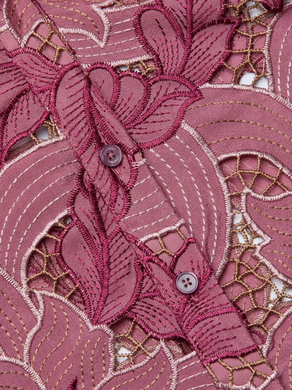 L'agence Akemi Floral-buttoned Shirt In Pink