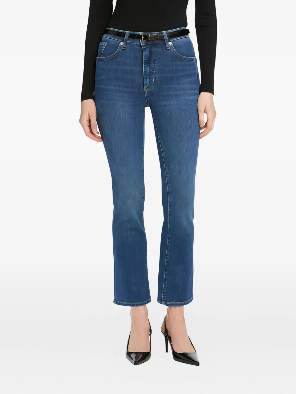 Frame Reboot Cropped Jeans In Blue