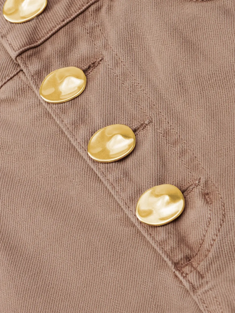 L'agence Liora High-rise Button Jeans In Neutral