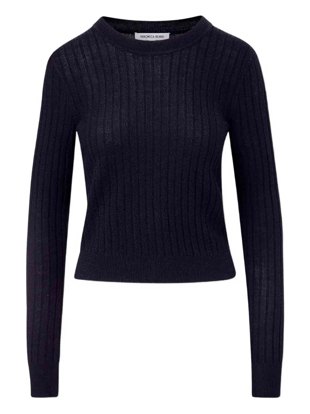 Veronica Beard Geribbelde trui van merinowol Blauw
