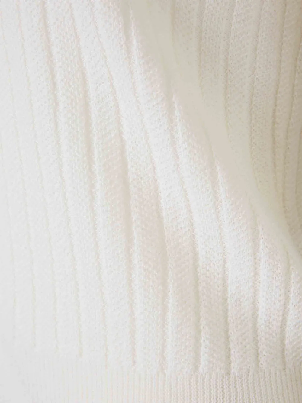 Veronica Beard Geribbelde sweater met ronde hals Wit