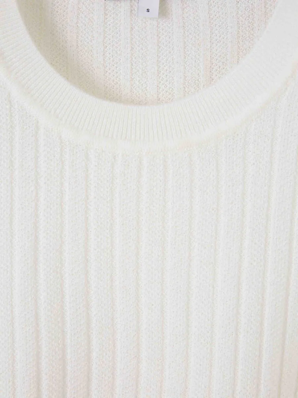 Veronica Beard Geribbelde sweater met ronde hals Wit