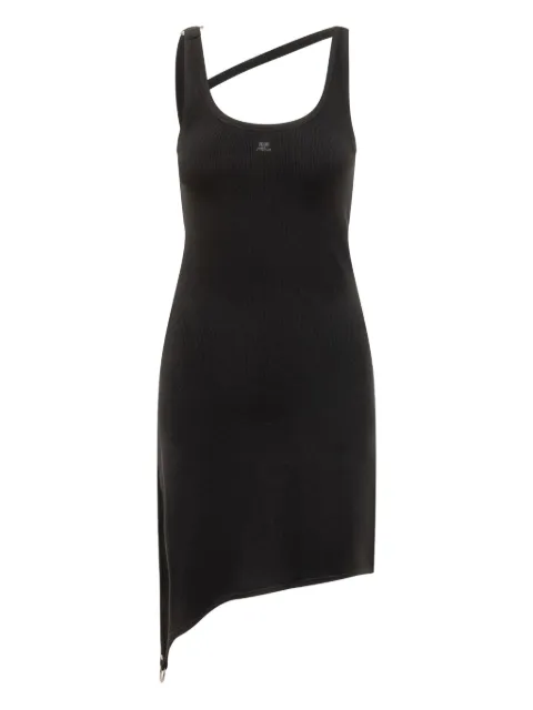 Courrèges asymmetrical-strap mini dress
