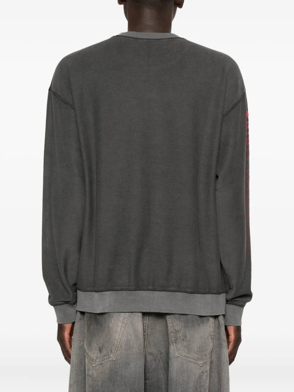 Diesel S-Boxt-T1 sweater met logoprint Grijs