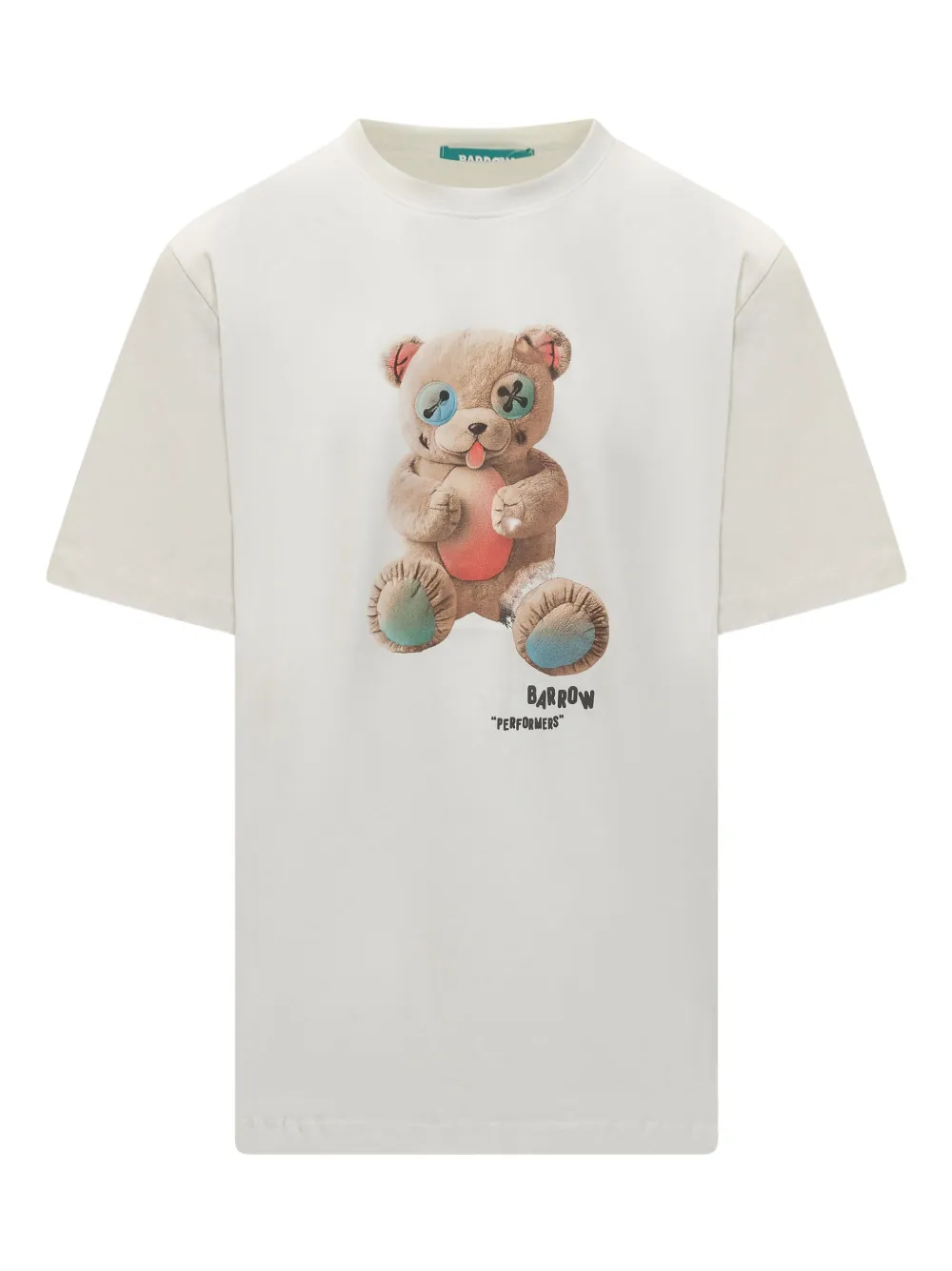 BARROW teddy-print jersey t-shirt Wit
