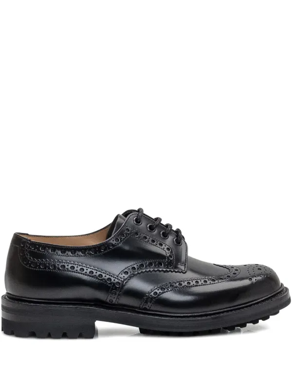 Church's Leather Wingtip lace-up Shoes Black FARFETCH IN