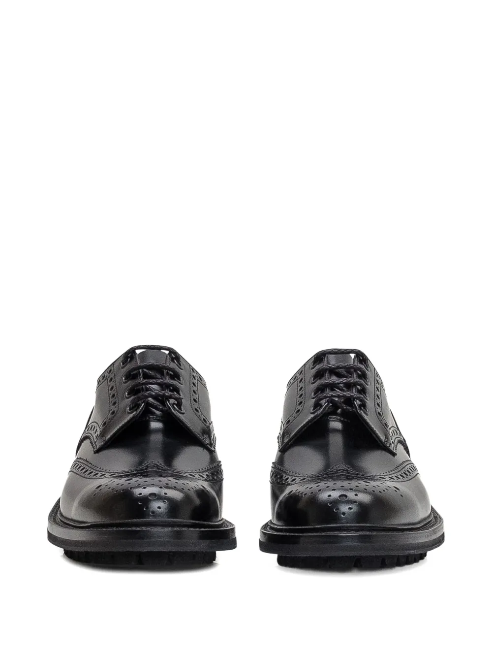 Church's leather wingtip lace-up shoes Black