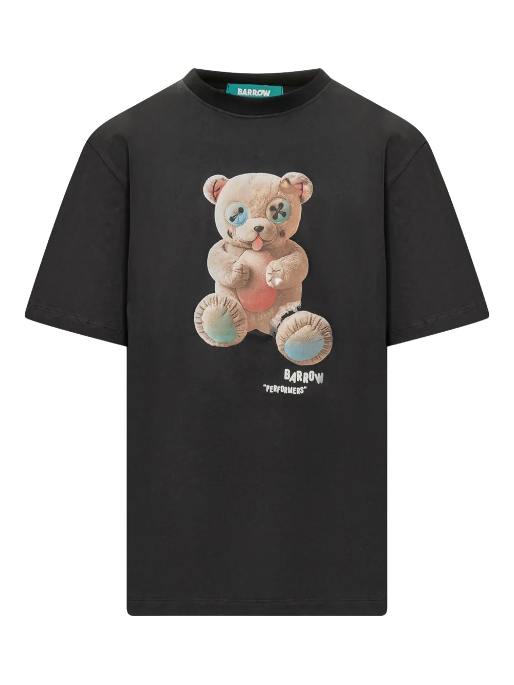 BARROW teddy-print jersey t-shirt Zwart