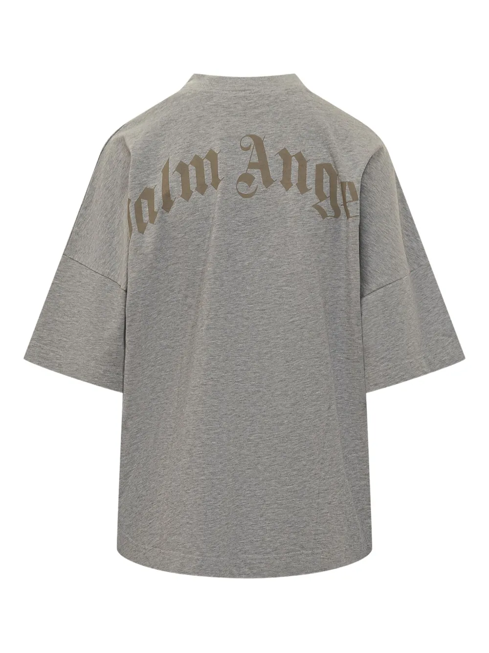 Palm Angels collar-detail short-sleeves T-shirt Grijs