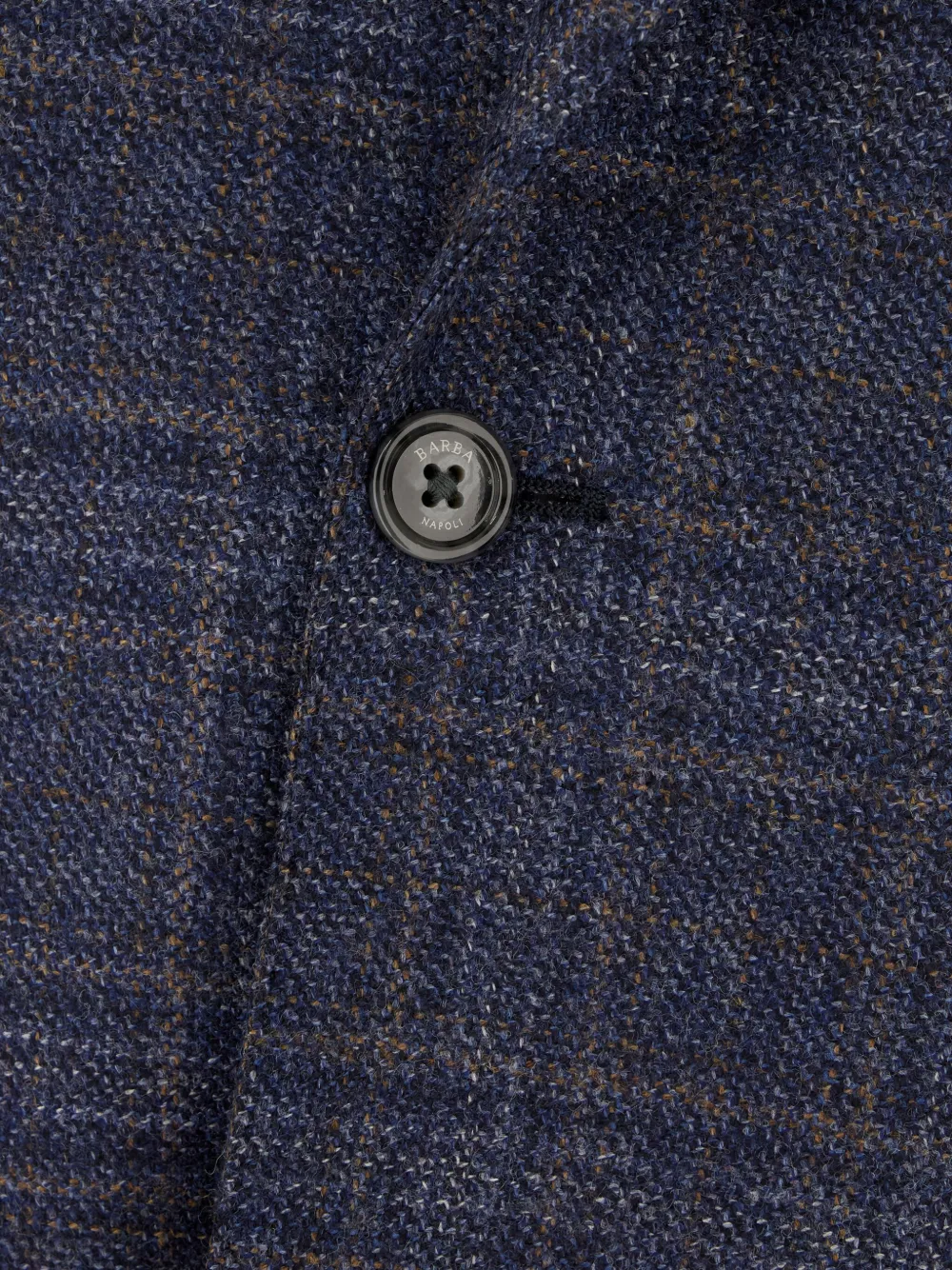 Barba Napoli Checked Single-breasted Blazer In Blue