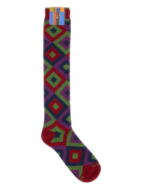 Gallo geometric-pattern socks
