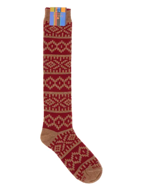 Gallo geometric-patterned cotton socks