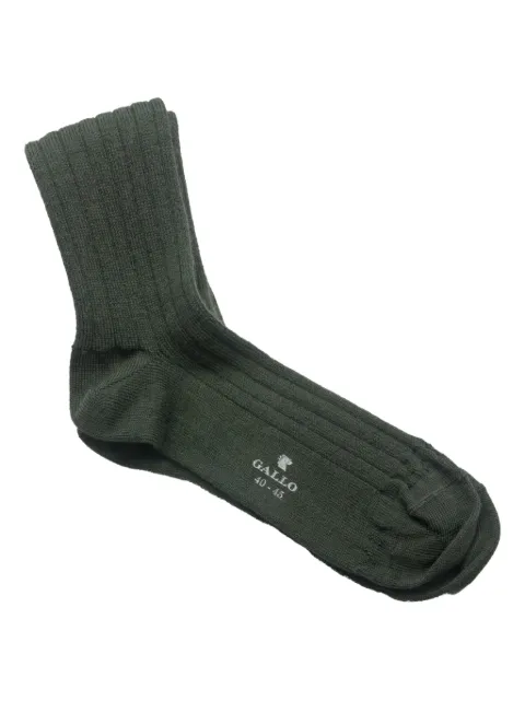 Gallo wool-blend ribbed socks