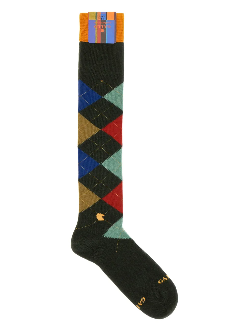 Gallo argyle-pattern socks | Green | Image 1