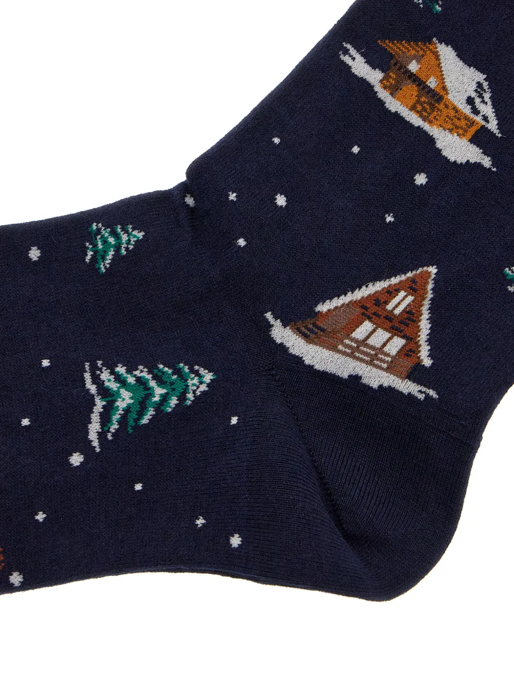 Gallo winter-scene cotton socks | Image 2