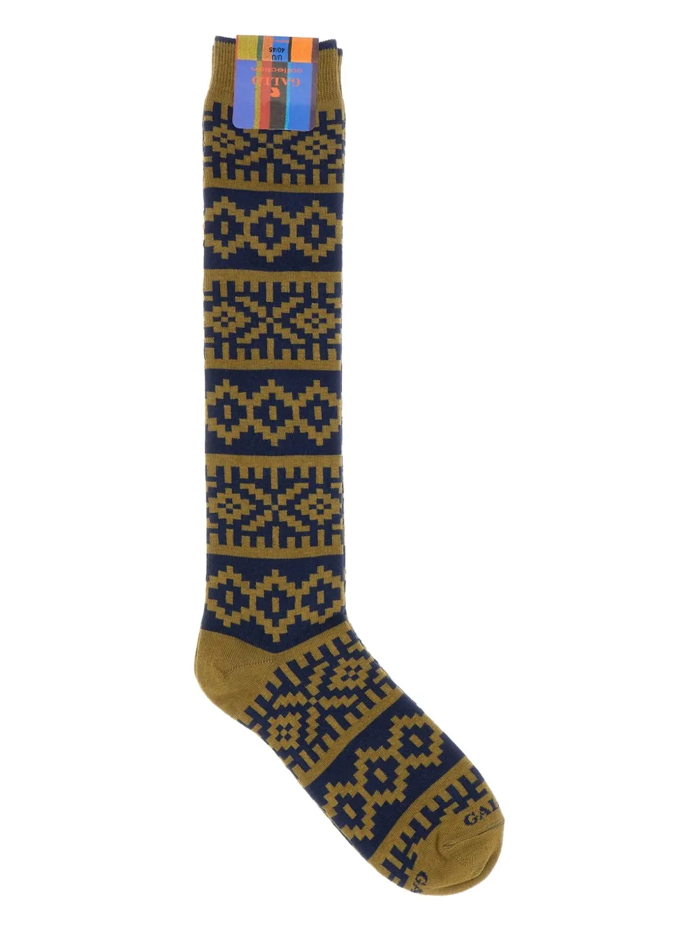 Gallo all-over pattern socks | Green | Image 1