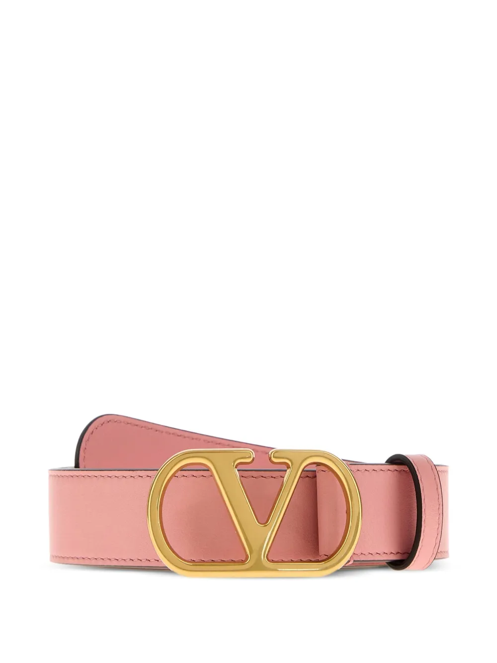 Valentino Garavani Vロゴ シグネチャー レザーベルト - ピンク Valentino Garavani Vロゴ シグネチャー レザーベルト - ピンク