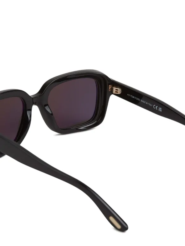 TOM FORD Eyewear スクエアフレーム サングラス | ブラック | FARFETCH JP