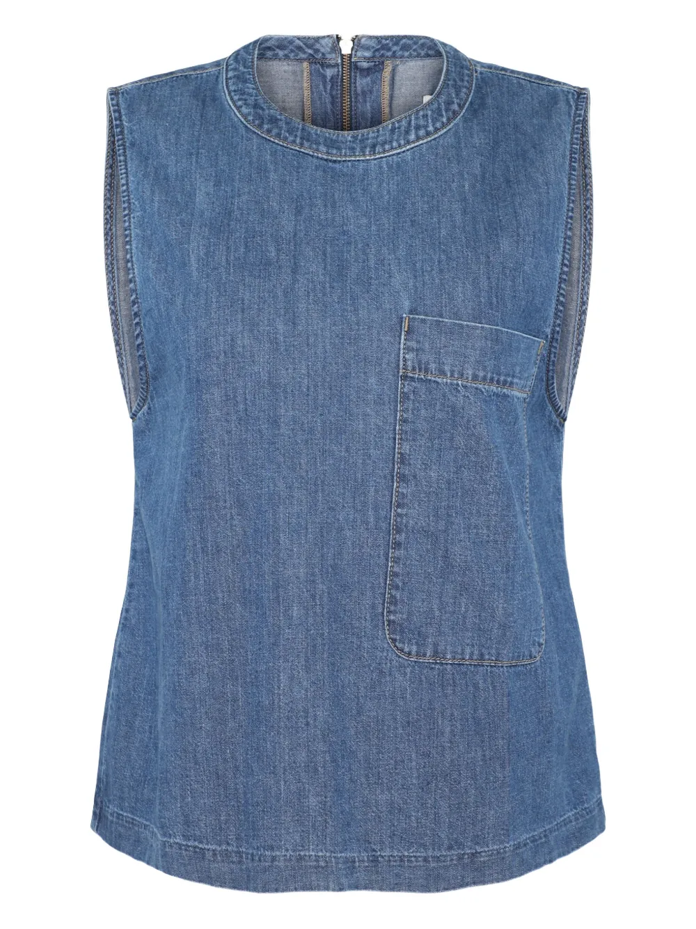 TWP denim pocket top | Blue | Image 1