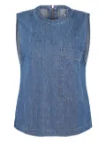 TWP denim pocket top - Blue